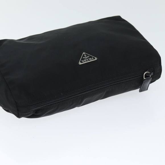 PRADA Pouch Nylon Black Auth 75663 - Picture 5 of 16